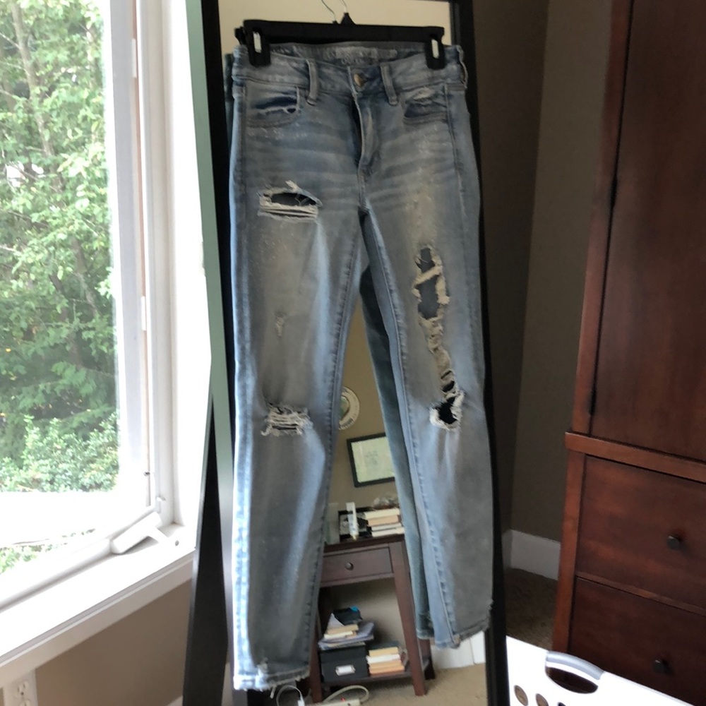 American Eagle Ripped Skinny Jeans